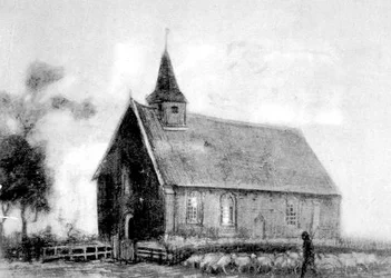 Kirche von Zweeloo, skizziert von Vincent van Gogh
